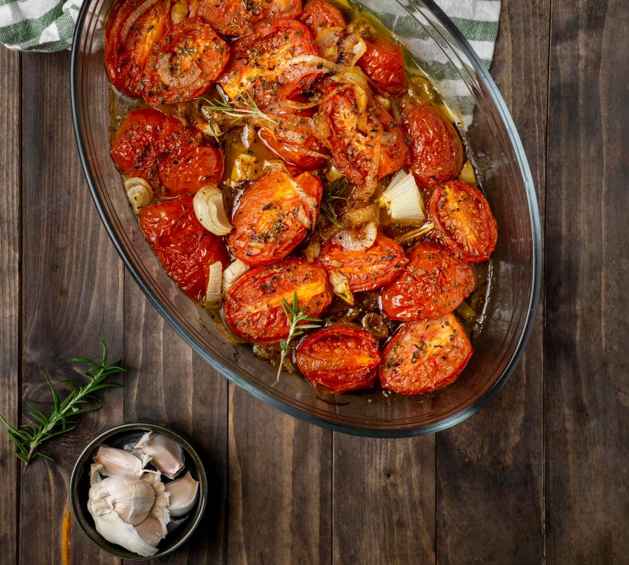 Delicious Chicken and Chorizo Ragu in a Rustic Serving Bowl